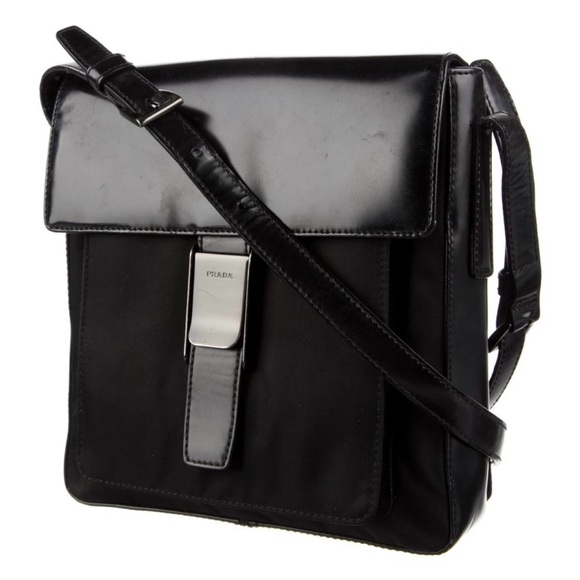 Prada Spazzolato-Trimmed Tessuto Messenger Bag - Picture 3 of 7